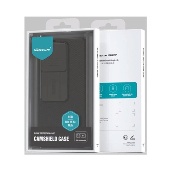 Θήκη Soft TPU & PC Nillkin Camshield Xiaomi Redmi Note 13 5G Μαύρο Θήκη Soft TPU & PC Nillkin Camshield Xiaomi Redmi Note 13 5G Μαύρο