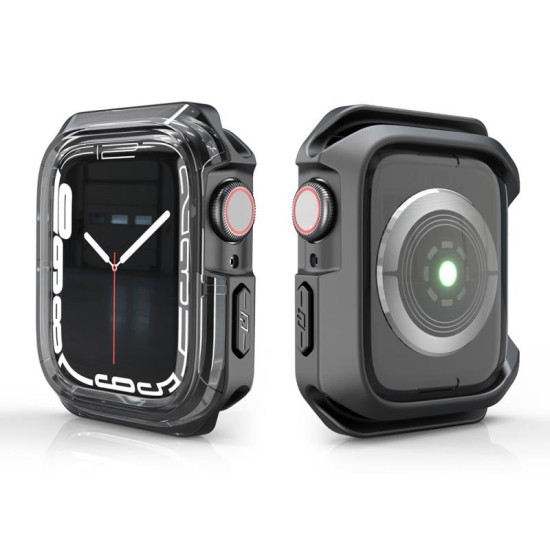 Θήκη TPU & PC Devia Sport Apple Watch 7/ 8 (41mm) Shock Proof Φιμέ Μαύρο Θήκη TPU & PC Devia Sport Apple Watch 7/ 8 (41mm) Shock Proof Φιμέ Μαύρο