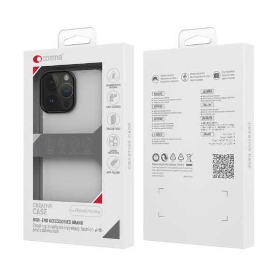 Θήκη TPU & PC Anti-Bacterial Hard Jacket Comma Apple iPhone 15 Plus Διάφανο Θήκη TPU & PC Anti-Bacterial Hard Jacket Comma Apple iPhone 15 Plus Διάφανο