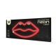 Neon LED Forever Light FLNEO8 LIPS (USB/Μπαταρίας & On/Off) Κόκκινο