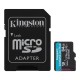 Κάρτα μνήμης Micro SDXC UHS-l U3 Kingston Canvas Go! Plus 170MB/s 64GB + 1 ADP Κάρτα μνήμης Micro SDXC UHS-l U3 Kingston Canvas Go! Plus 170MB/s 64GB + 1 ADP