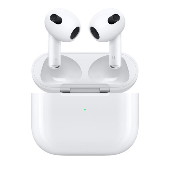 Ακουστικό Bluetooth Apple MME73 AirPods 3 με Θήκη Φόρτισης Lightning Λευκό