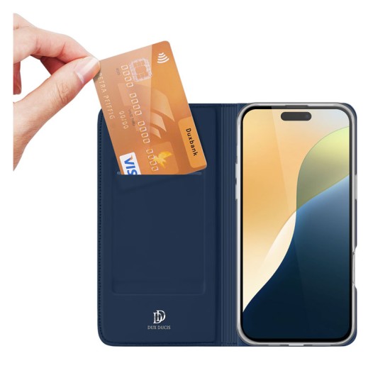 Θήκη Flip Dux Ducis Skin Pro Apple iPhone 16 Μπλε Θήκη Flip Dux Ducis Skin Pro Apple iPhone 16 Μπλε