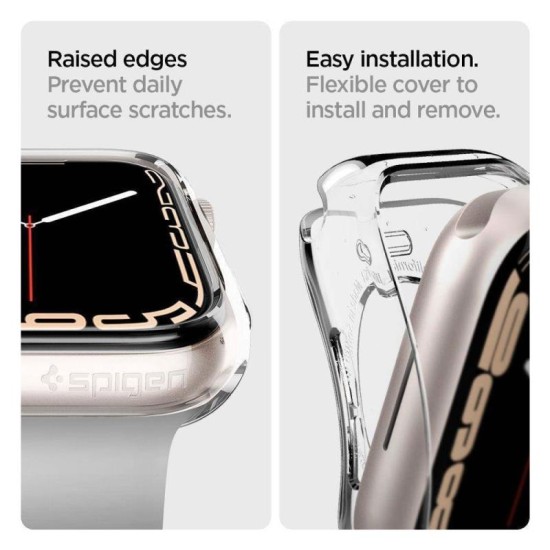 Θήκη TPU Spigen Liquid Crystal Apple Watch 4/ 5/ 6/ 7/ 8/ 9/ SE 40mm/ 41mm Διάφανο Θήκη TPU Spigen Liquid Crystal Apple Watch 4/ 5/ 6/ 7/ 8/ 9/ SE 40mm/ 41mm Διάφανο