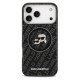 Θήκη Σιλικόνης Karl Lagerfeld Apple iPhone 17 Pro Max Magsafe Glitter Karl & Choupette Heads Μαύρο