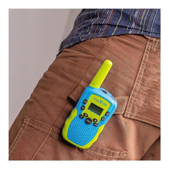 Walkie Talkie Maxlife MXWT-200 Μπλε-Πράσινο (2 τεμ.) Walkie Talkie Maxlife MXWT-200 Μπλε-Πράσινο (2 τεμ.)