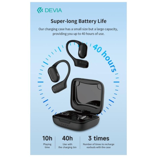 True Wireless Ακουστικά Bluetooth Devia OWS EM401 Pro1 Μπεζ True Wireless Ακουστικά Bluetooth Devia OWS EM401 Pro1 Μπεζ