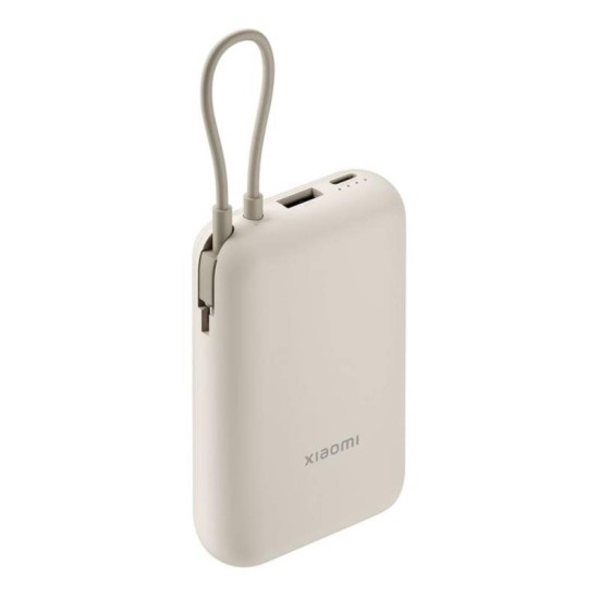Φορτιστής Ανάγκης Ταχείας Φόρτισης Xiaomi BHR9072GL 22.5W 10000mAh με Ενσωματωμένο Καλώδιο Μπεζ