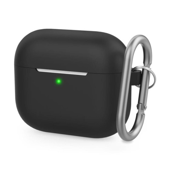 Θήκη Σιλικόνης AhaStyle PT148 Apple AirPods 3 Premium με Γάντζο Μαύρο Θήκη Σιλικόνης AhaStyle PT148 Apple AirPods 3 Premium με Γάντζο Μαύρο