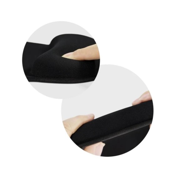 Mousepad Εργονομικό με Στήριγμα Καρπού 25x23cm Μαύρο (1 τεμ.) Mousepad Εργονομικό με Στήριγμα Καρπού 25x23cm Μαύρο (1 τεμ.)