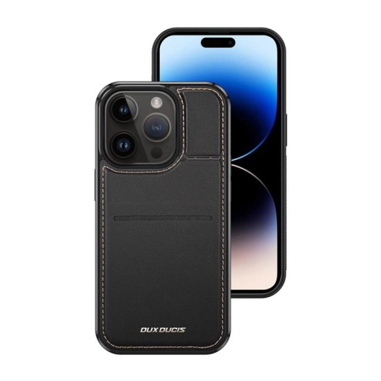 Θήκη Δερμάτινη Dux Ducis Rafi Mag 3 σε 1 MagSafe RFID Blocker Apple iPhone 15 Pro με Stand Μαύρο Θήκη Δερμάτινη Dux Ducis Rafi Mag 3 σε 1 MagSafe RFID Blocker Apple iPhone 15 Pro με Stand Μαύρο