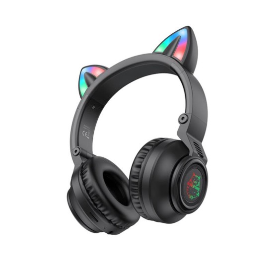 Ασύρματα Ακουστικά Κεφαλής Borofone BO18 Cat Ear Μαύρο Ασύρματα Ακουστικά Κεφαλής Borofone BO18 Cat Ear Μαύρο