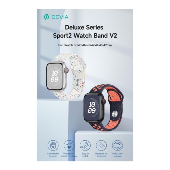 Λουράκι Devia Sport2 Apple Watch (42/ 44/ 45/ 49mm) Deluxe V2 Midnight Sky Λουράκι Devia Sport2 Apple Watch (42/ 44/ 45/ 49mm) Deluxe V2 Midnight Sky