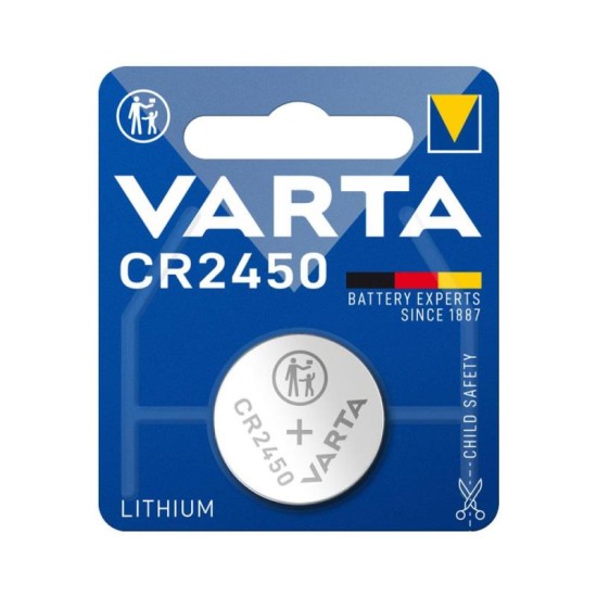 Lithium Button Cells Varta CR2450 (1 τεμ) Lithium Button Cells Varta CR2450 (1 τεμ)