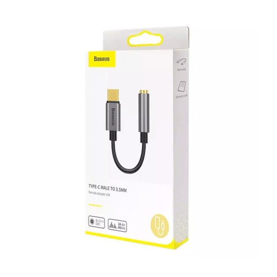 Αντάπτορας Baseus L54 USB C Αρσενικό σε 3.5mm Θηλυκό Γκρι Αντάπτορας Baseus L54 USB C Αρσενικό σε 3.5mm Θηλυκό Γκρι