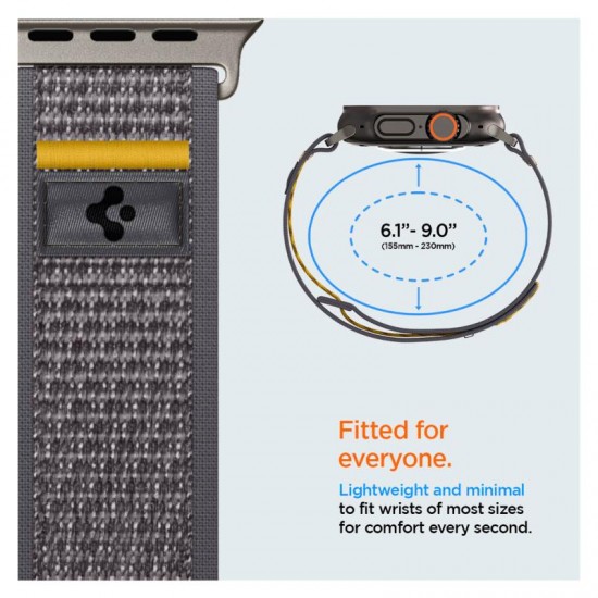 Λουράκι Spigen Athlex Air Apple Watch 6/ 7/ 8/ 9/ 10/ SE/ Ultra 1/ 2 (44/ 45/ 46/ 49mm) Active Γκρι Λουράκι Spigen Athlex Air Apple Watch 6/ 7/ 8/ 9/ 10/ SE/ Ultra 1/ 2 (44/ 45/ 46/ 49mm) Active Γκρι
