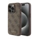 Θήκη PU Guess Apple iPhone 15 Pro Hardcase Metal Gold Logo 4G Καφέ Θήκη PU Guess Apple iPhone 15 Pro Hardcase Metal Gold Logo 4G Καφέ