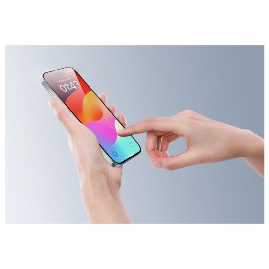 Tempered Glass Full Face Entire View Devia Apple iPhone 15 Plus Star Μαύρο (1 τεμ.) Tempered Glass Full Face Entire View Devia Apple iPhone 15 Plus Star Μαύρο (1 τεμ.)
