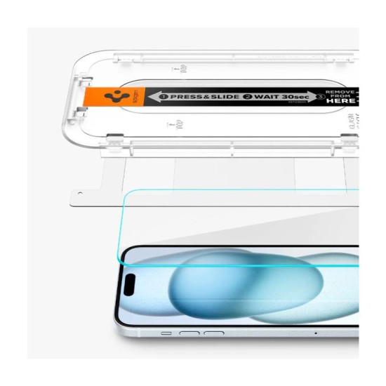 Tempered Glass Full Face Spigen Glas.tR EZ-FIT Apple iPhone 15 Pro Max (2 τεμ.) Tempered Glass Full Face Spigen Glas.tR EZ-FIT Apple iPhone 15 Pro Max (2 τεμ.)