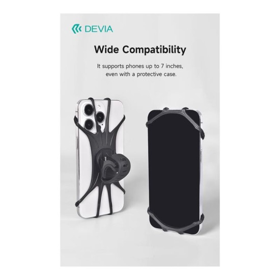 Βάση Στήριξης Ποδηλάτου Devia ES079 για Smartphones εως 7.0'' Voyager Series Μαύρο