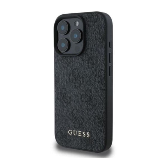 Θήκη PU Guess Apple iPhone 16 Pro Max Hardcase Classic Logo 4G Μαύρο Θήκη PU Guess Apple iPhone 16 Pro Max Hardcase Classic Logo 4G Μαύρο