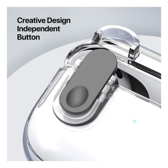 Θήκη TPU & PC Dux Ducis PECL Apple AirPods 4 με Γάντζο Διάφανο Θήκη TPU & PC Dux Ducis PECL Apple AirPods 4 με Γάντζο Διάφανο