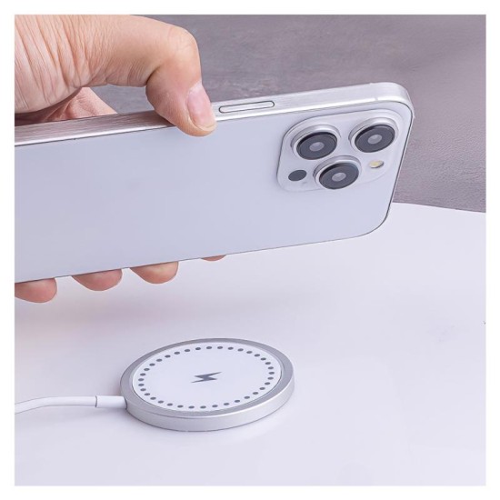 Ασύρματη Βάση Φόρτισης Μαγνητική Maxlife MXWC-05 15W Λευκό Ασύρματη Βάση Φόρτισης Μαγνητική Maxlife MXWC-05 15W Λευκό