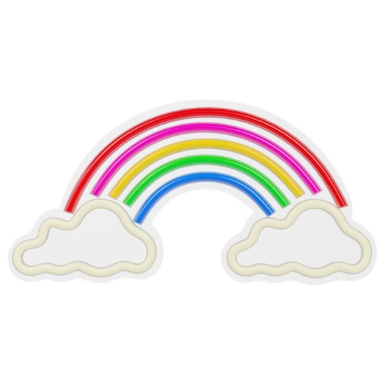 Neon Plexi Forever Light FPNE32 RAINBOW ON CLOUDS (USB, On/Off & Dimmer) Πολύχρωμο Neon Plexi Forever Light FPNE32 RAINBOW ON CLOUDS (USB, On/Off & Dimmer) Πολύχρωμο