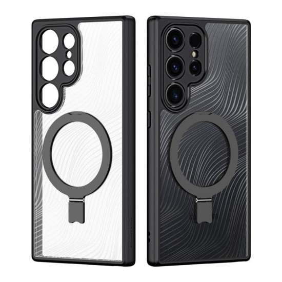 Θήκη TPU & PC Dux Ducis Aimo Magnetic MagSafe με Stand Samsung S928B Galaxy S24 Ultra 5G Μαύρο