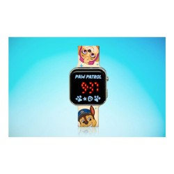 Ψηφιακό Ρολόι Χειρός με Οθόνη LED Kids Licensing PW19961 Paw Patrol Μπεζ-Πολύχρωμο
