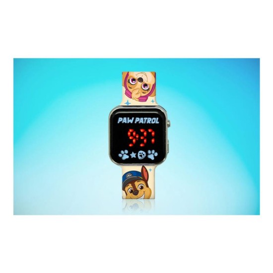 Ψηφιακό Ρολόι Χειρός με Οθόνη LED Kids Licensing PW19961 Paw Patrol Μπεζ-Πολύχρωμο Ψηφιακό Ρολόι Χειρός με Οθόνη LED Kids Licensing PW19961 Paw Patrol Μπεζ-Πολύχρωμο