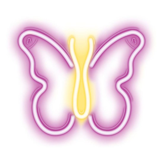 Neon LED Neolia NNE03 BUTTERFLY (USB & On/Off) Ροζ - Κίτρινο Neon LED Neolia NNE03 BUTTERFLY (USB & On/Off) Ροζ - Κίτρινο