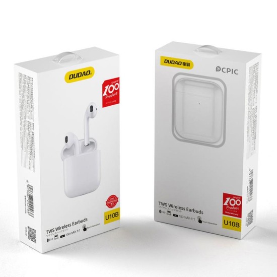 True Wireless Ακουστικά Bluetooth Dudao U10B Λευκό True Wireless Ακουστικά Bluetooth Dudao U10B Λευκό