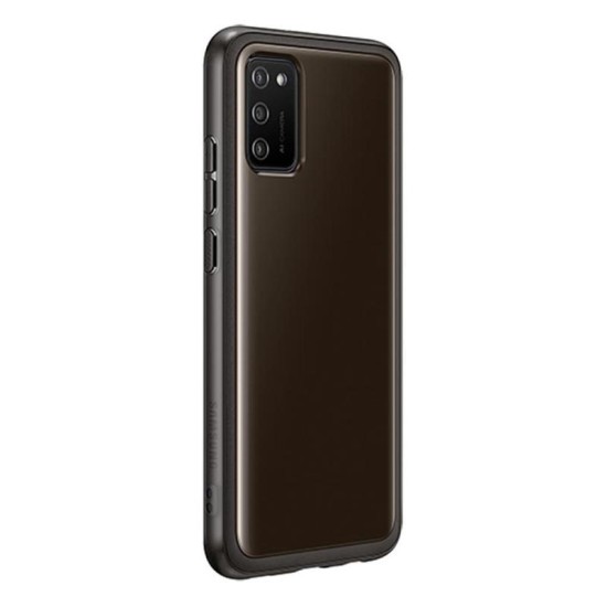 Θήκη Soft Clear Cover Samsung EF-QA026TBEG A025F Galaxy A02s Διάφανο-Μαύρο Θήκη Soft Clear Cover Samsung EF-QA026TBEG A025F Galaxy A02s Διάφανο-Μαύρο