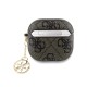 Θήκη PC Guess Apple AirPods 4 (2024) Charm Collection 4G Καφέ