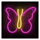 Neon LED Neolia NNE03 BUTTERFLY (USB & On/Off) Ροζ - Κίτρινο Neon LED Neolia NNE03 BUTTERFLY (USB & On/Off) Ροζ - Κίτρινο