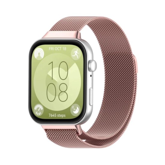 Λουράκι Milanese Huawei Watch Fit 3/ 4/ 4 Pro Ροζ-Χρυσό (Ασυσκεύαστο) Λουράκι Milanese Huawei Watch Fit 3/ 4/ 4 Pro Ροζ-Χρυσό (Ασυσκεύαστο)