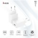 Φορτιστής Ταξιδίου inos με Έξοδο USB A 12W & USB C Καλώδιο 1m Λευκό Φορτιστής Ταξιδίου inos με Έξοδο USB A 12W & USB C Καλώδιο 1m Λευκό