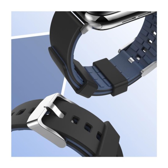 Λουράκι Σιλικόνης Ahastyle WA11 Duotone Premium Silicone Apple Watch (38/ 40/ 41mm) Μαύρο-Σκούρο Μπλε Λουράκι Σιλικόνης Ahastyle WA11 Duotone Premium Silicone Apple Watch (38/ 40/ 41mm) Μαύρο-Σκούρο Μπλε