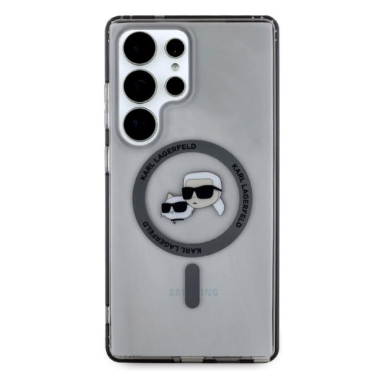Θήκη TPU Karl Lagerfeld Samsung Galaxy S25 Ultra IML Magsafe Metal Karl & Choupette Heads Μαύρο Θήκη TPU Karl Lagerfeld Samsung Galaxy S25 Ultra IML Magsafe Metal Karl & Choupette Heads Μαύρο