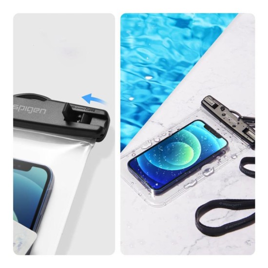 Universal Αδιάβροχη Θήκη Spigen A601 για Smartphones έως 6.8'' Διάφανο (2 τεμ.)