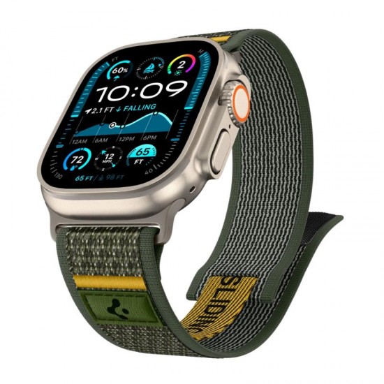 Λουράκι Spigen Athlex Air Apple Watch 6/ 7/ 8/ 9/ 10/ SE/ Ultra 1/ 2 (44/ 45/ 46/ 49mm) Active Πράσινο
