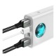 Φορτιστής Ανάγκης Baseus Amblight 65W 30000mAh Λευκό Φορτιστής Ανάγκης Baseus Amblight 65W 30000mAh Λευκό