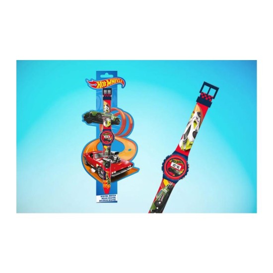 Ψηφιακό Ρολόι Χειρός Kids Licensing HW00004 Hot Wheels Ψηφιακό Ρολόι Χειρός Kids Licensing HW00004 Hot Wheels