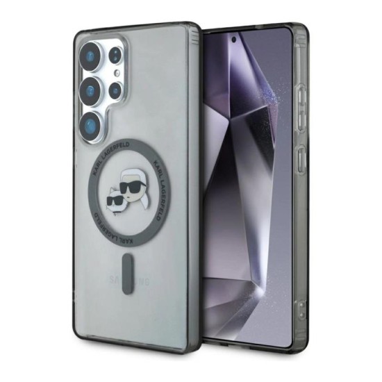 Θήκη TPU Karl Lagerfeld Samsung Galaxy S25 Ultra IML Magsafe Metal Karl & Choupette Heads Μαύρο Θήκη TPU Karl Lagerfeld Samsung Galaxy S25 Ultra IML Magsafe Metal Karl & Choupette Heads Μαύρο