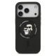 Θήκη Σιλικόνης Karl Lagerfeld Apple iPhone 17 Pro Magsafe Ring Karl & Choupette Μαύρο Θήκη Σιλικόνης Karl Lagerfeld Apple iPhone 17 Pro Magsafe Ring Karl & Choupette Μαύρο