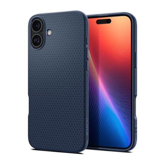 Θήκη Soft TPU Spigen Liquid Air Apple iPhone 16 Σκούρο Μπλε Θήκη Soft TPU Spigen Liquid Air Apple iPhone 16 Σκούρο Μπλε