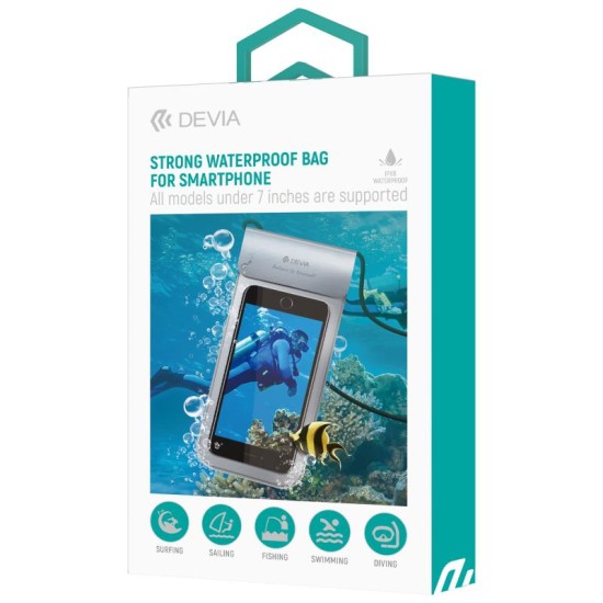 Waterproof Θήκη Devia EL158 Strong για Smartphones έως 6.9'' Ασημί Waterproof Θήκη Devia EL158 Strong για Smartphones έως 6.9'' Ασημί