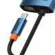Hub USB C Baseus WKWG000003 6 σε 1 με RJ45 Metal Gleam Μπλε Hub USB C Baseus WKWG000003 6 σε 1 με RJ45 Metal Gleam Μπλε