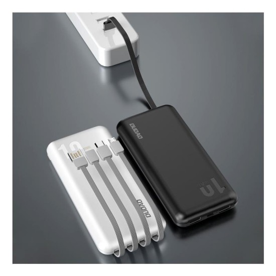 Φορτιστής Ανάγκης Dudao K6Pro 10000mAh με 4 Ενσωματωμένα Καλώδια Μαύρο Φορτιστής Ανάγκης Dudao K6Pro 10000mAh με 4 Ενσωματωμένα Καλώδια Μαύρο